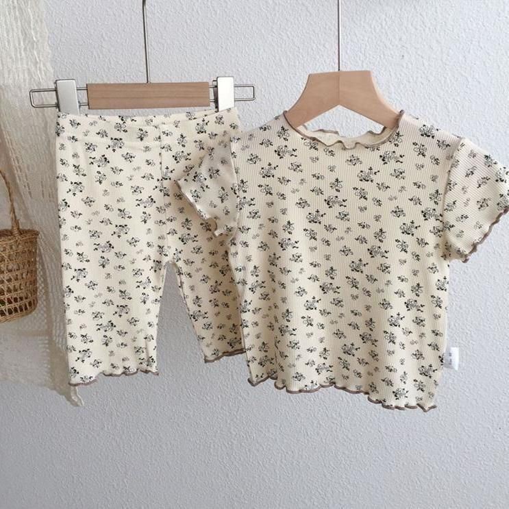 Stylish New Korean-style Short-sleeve Outfit For Babies