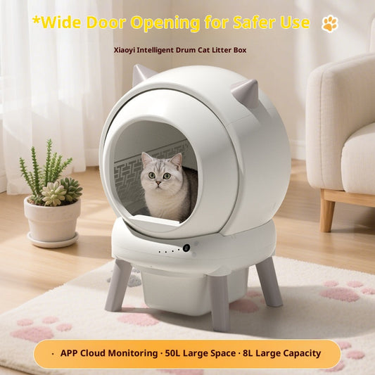 Fully Automatic Cat Litter Box Smart Roller Cat Toilet
