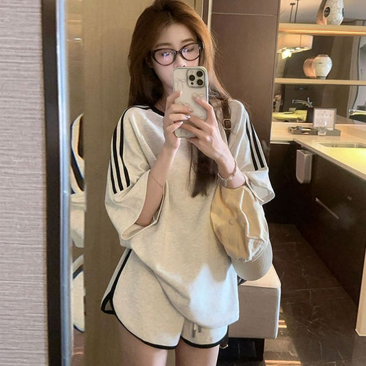 Korean-style Loose-fitting Fashionable Casual Two-piece Set
