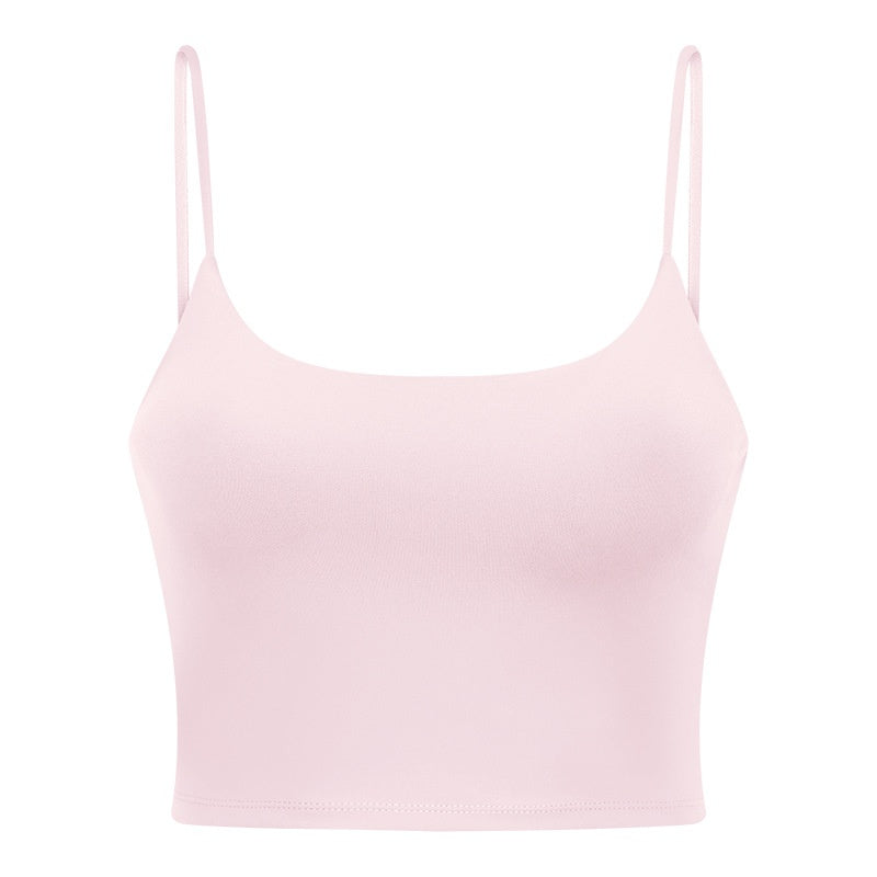 Yoga Jacket Women's Sports Underwear With Chest Pad Thin Belt Beauty Back