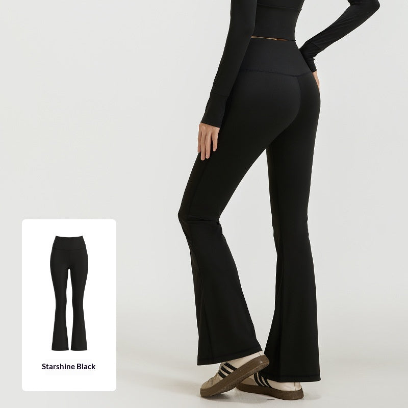 Flared Fitness And Pilates Workout Bell-bottom Pants For Women