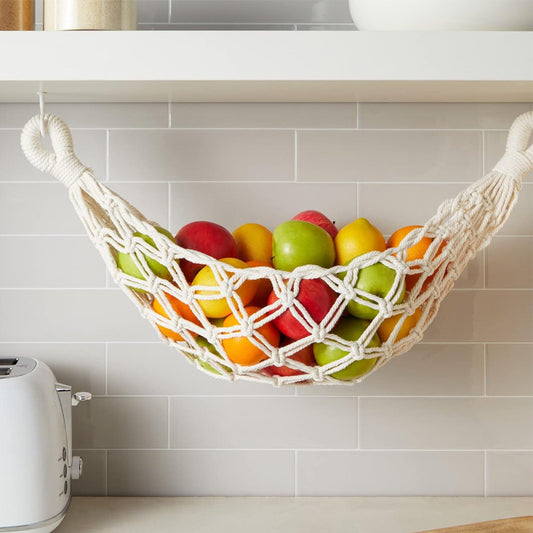 Bohemian-style Three-tier Woven Storage Basket For Under-the-kitchen-table Space