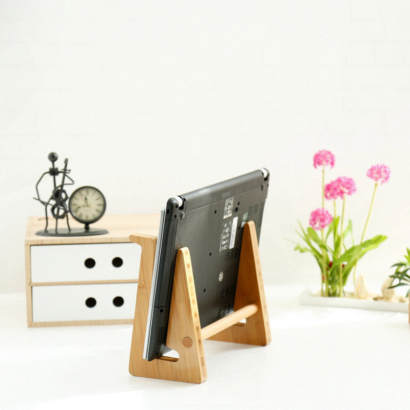 Bamboo And Wood Notebook Computer Cooling Bracket