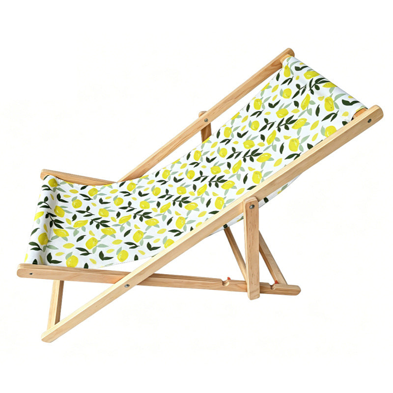 Solid Wood Beach Chair Outdoor Lounge Chair
