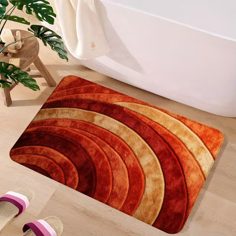 3D Visual Colorful Diatomaceous Earth Bath Mat For The Bathroom