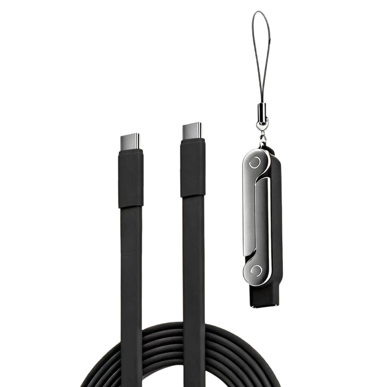 Silicone Dual Type-C Super-Fast Charging Stand Cable