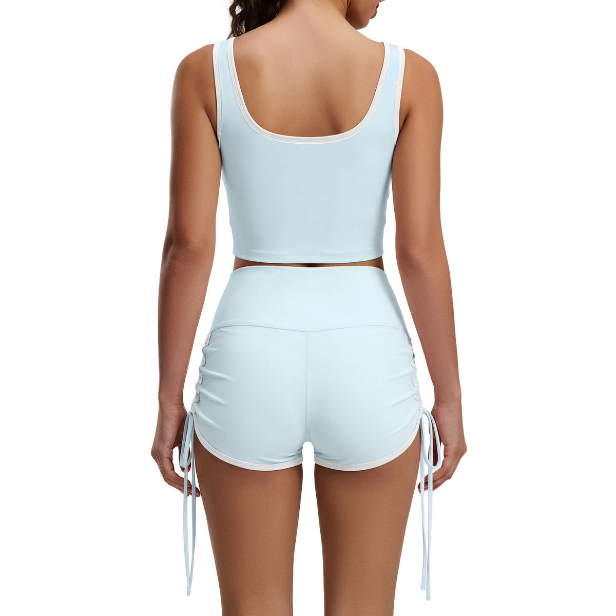 2026 Spring & Summer Sports Set With Built-in Chest Pads, High Support, Slim Fit, Breathable, For Cycling, Workout & Yoga