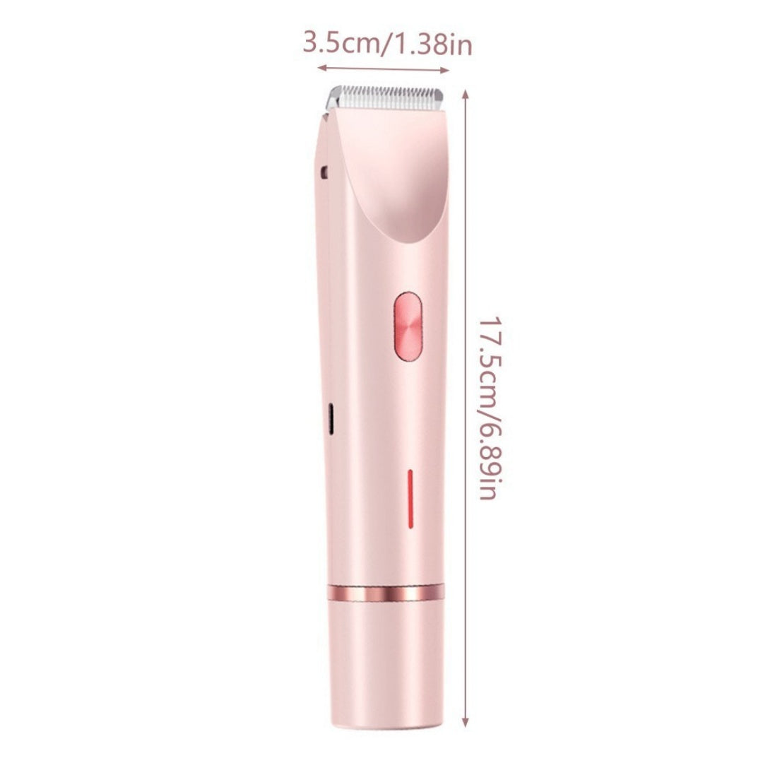 Dual Head Shaver Women&Man Electric Bikini Trimmer Wet & Dry Use Hair Removal