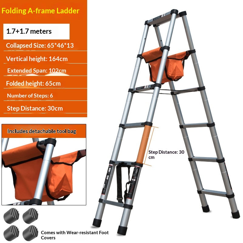Thickened Aluminum Alloy Mobile Lifting Work Platform Ladder