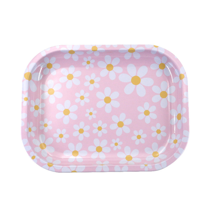 Storage Cigarette Tray Metal Smoking Set Accessories
