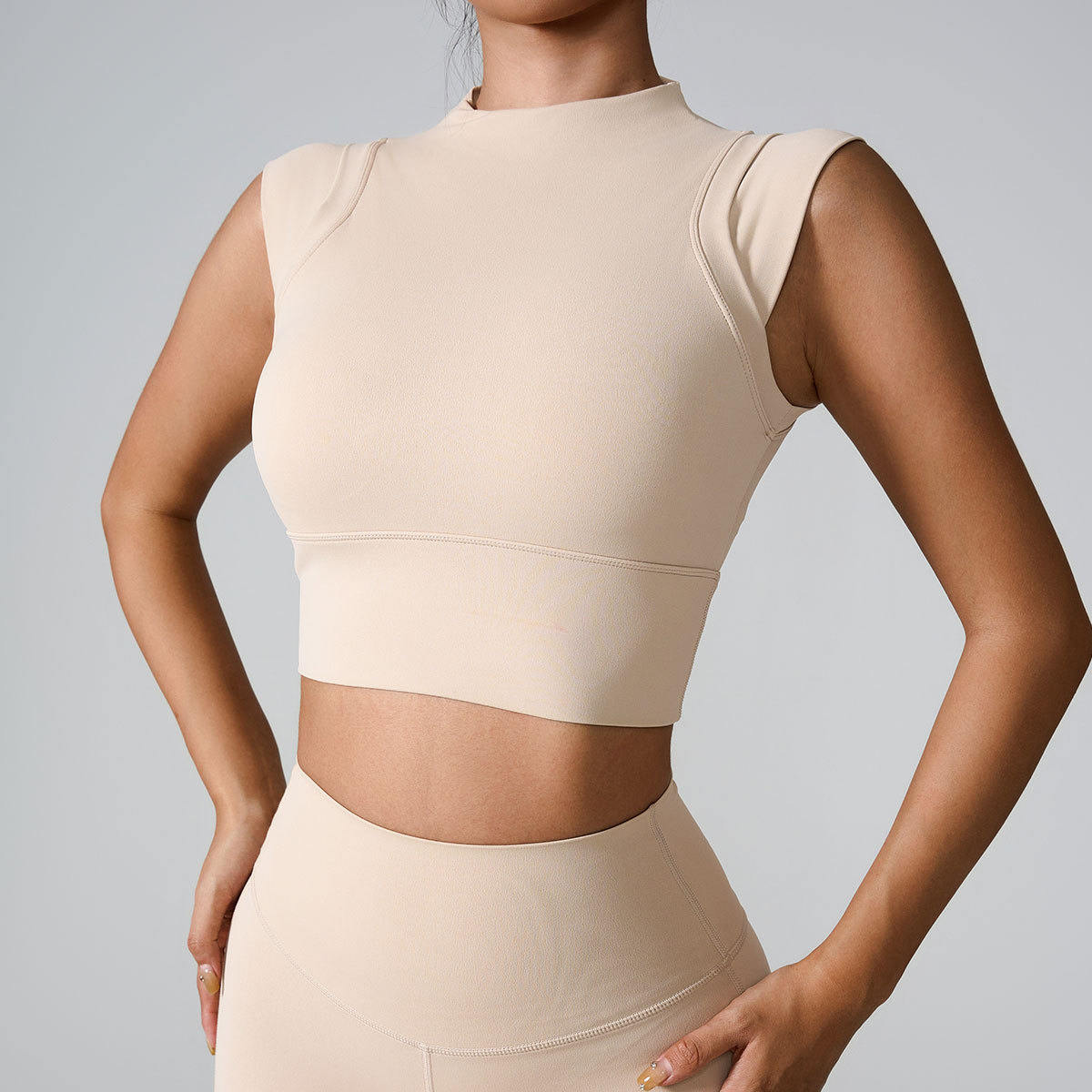Sports Bra High Elastic Nude Feel Close-fitting Body Shaping Yoga Clothes