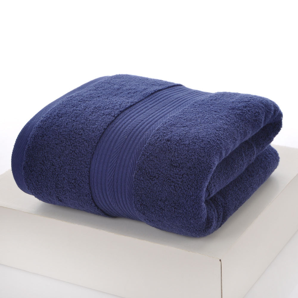 Plain Cotton Bath Towel For Home Use Soft And Absorbent