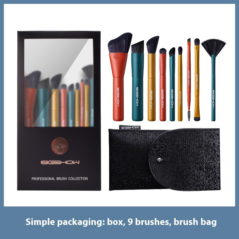 Mini Makeup Brush Suit Portable Portable 9 PCs