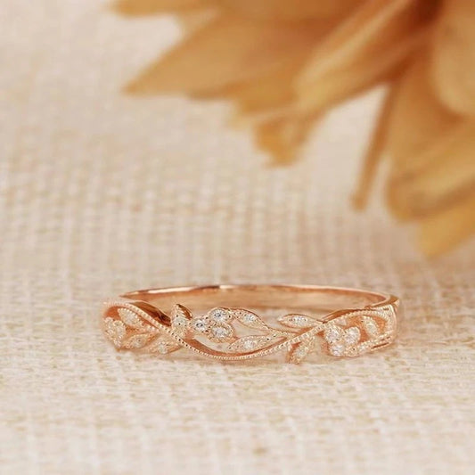 European And American Fashion Flower Hand Jewelry Couple Rings