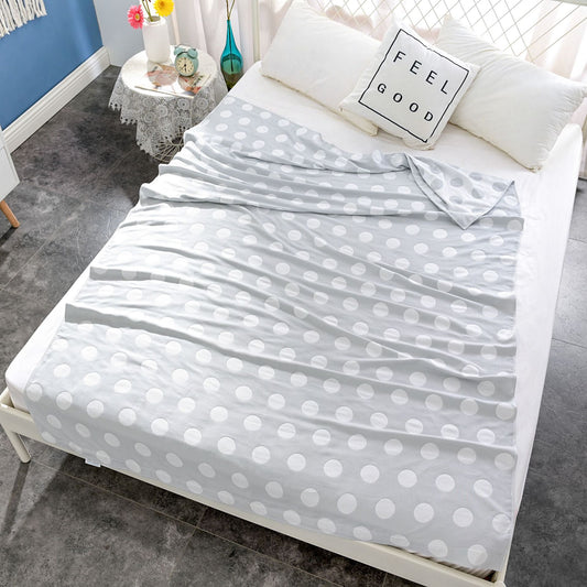 Japanese-style Single Cooling Blanket Nap Blanket Tech-Embroidered Ice Silk Summer Quilt