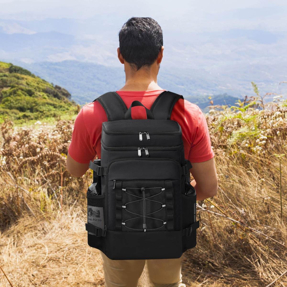 Picnic Backpack Double-Shoulder Insulated Bag Outdoor Cooler Bag