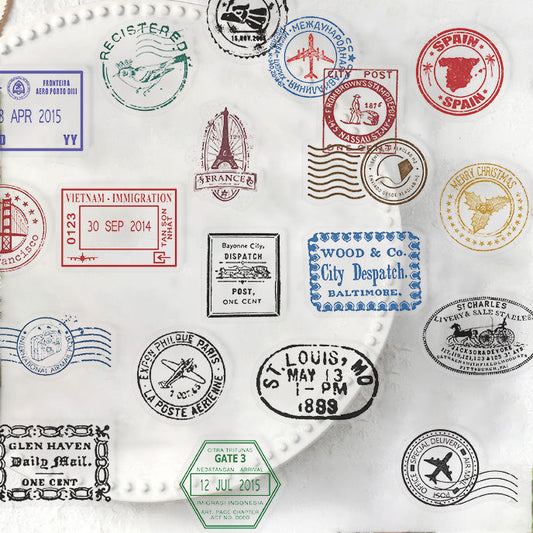 Waterproof 60-sheet Retro Decorative PET Stickers