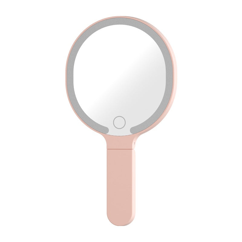 Portable Handheld LED Makeup Mirror With Light