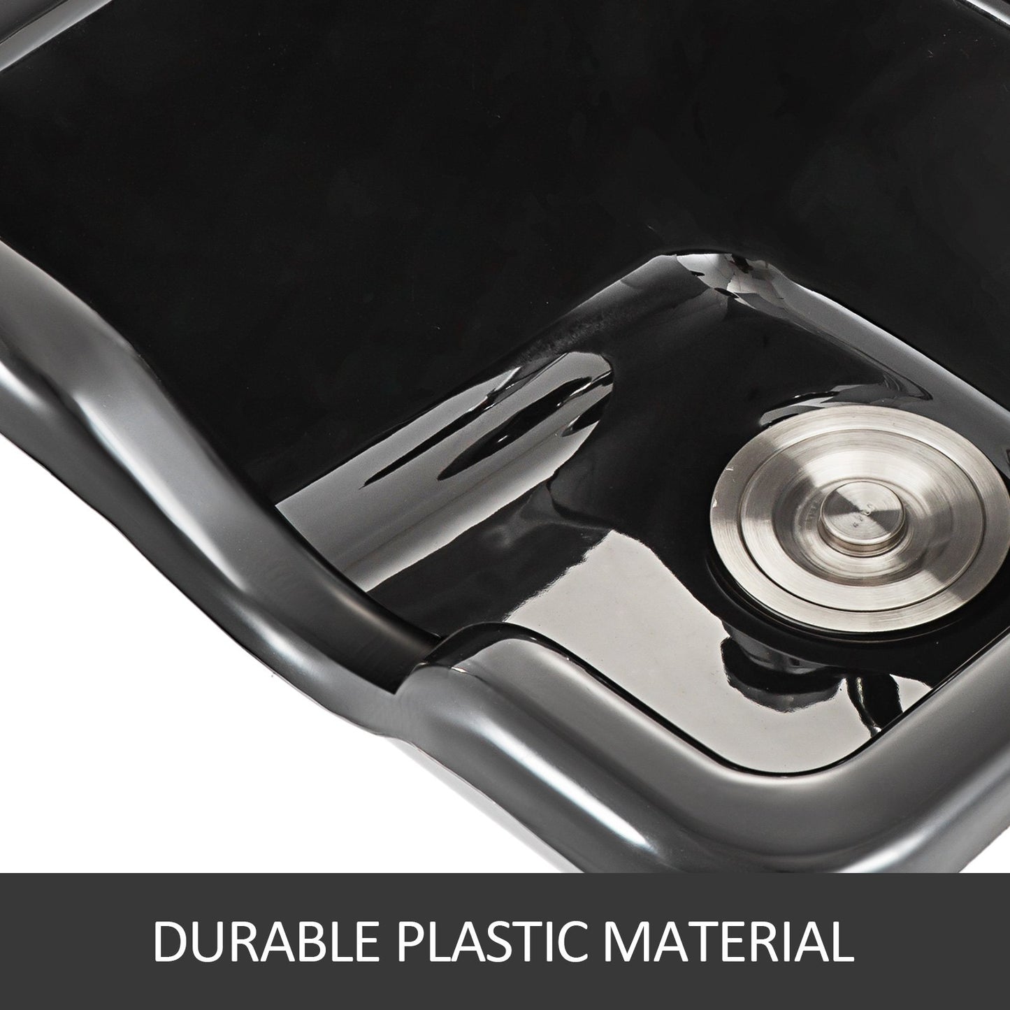 Shampoo Bowl Sink Black ABS Plastic Salon And Spa Hair Sink Beauty Salon Equipment For Hair Stylists