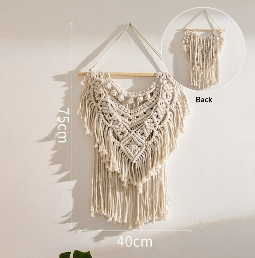 Natural Woven Raffia Decor For Bedroom Background Wall Decoration