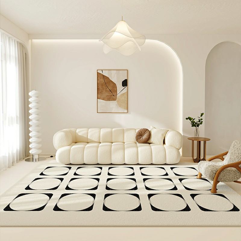 Modern Minimalist Tianjin Carpet Living Room Stain-resistant Easy To Care