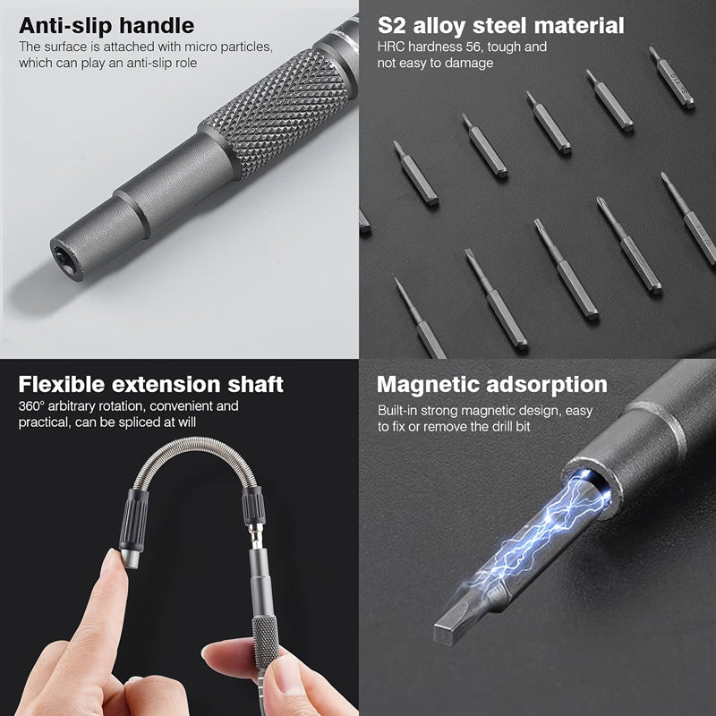 128 IN 1 Precision Screwdriver Set Magnetic Repair Tool Kit Computer Phone Watch