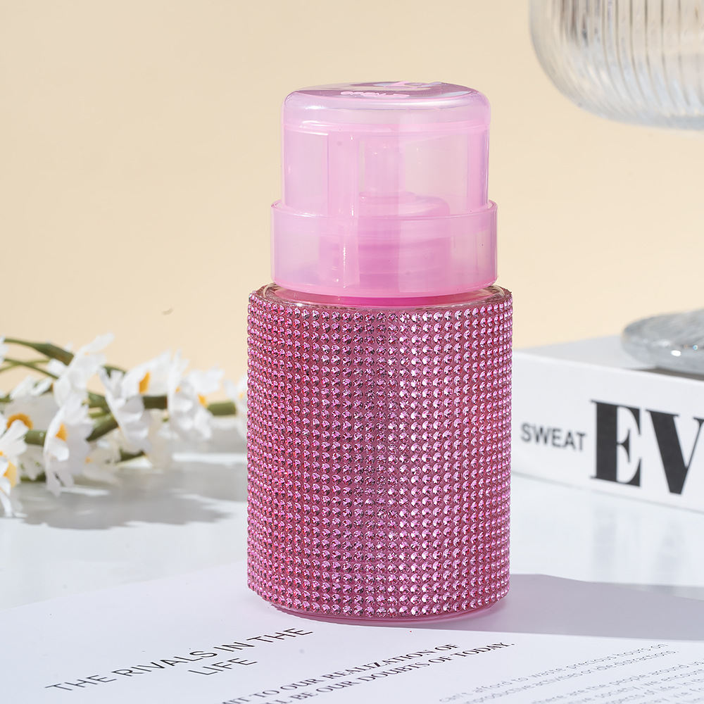 Full Diamond Press Makeup Removal Bottle Empty