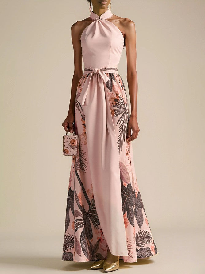 Womens Floral Fashion Casual Dress