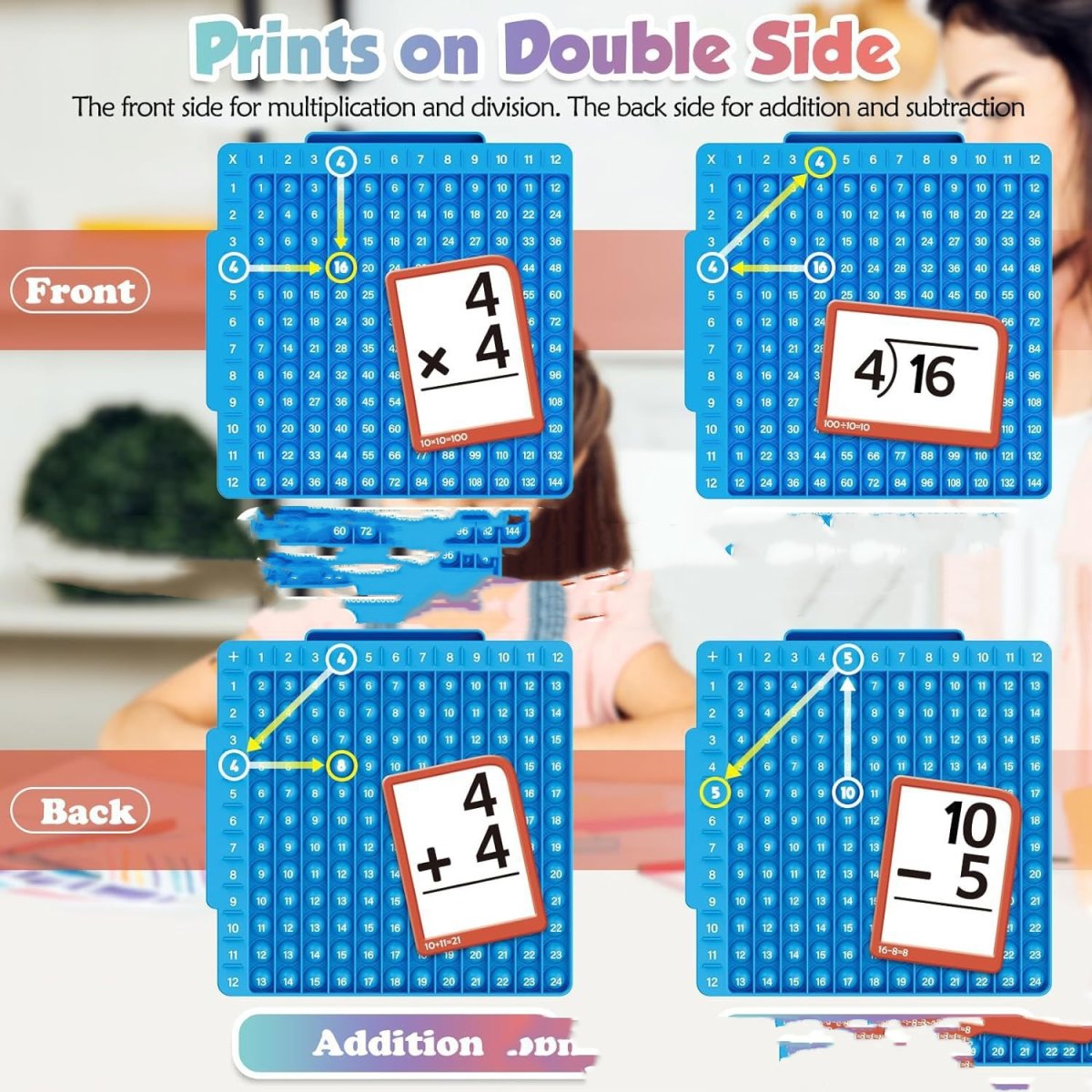 Multiplication And Division Flash Memory Card Math Educational Toys