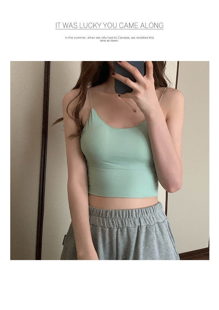 Ice Silk Beauty Back Camisole Women's Korean-style Underwear
