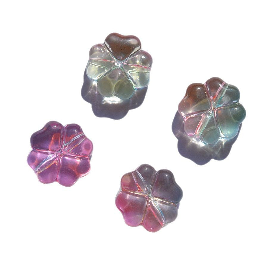 10MM Gradient Color Crystal Glass Scattered Beads Diy Ornament Accessories