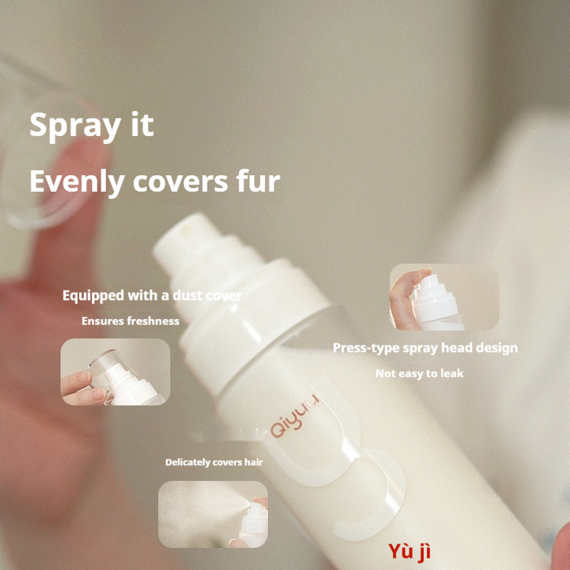 Qiyuu Protein Spray Pet Dog Cat Wash-free Cleaning Long Hair Open Knot Wash-free Fluffy