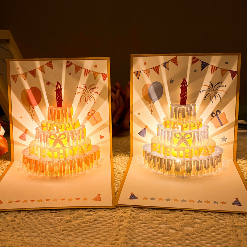 Music And Light Birthday Greeting Card Gift