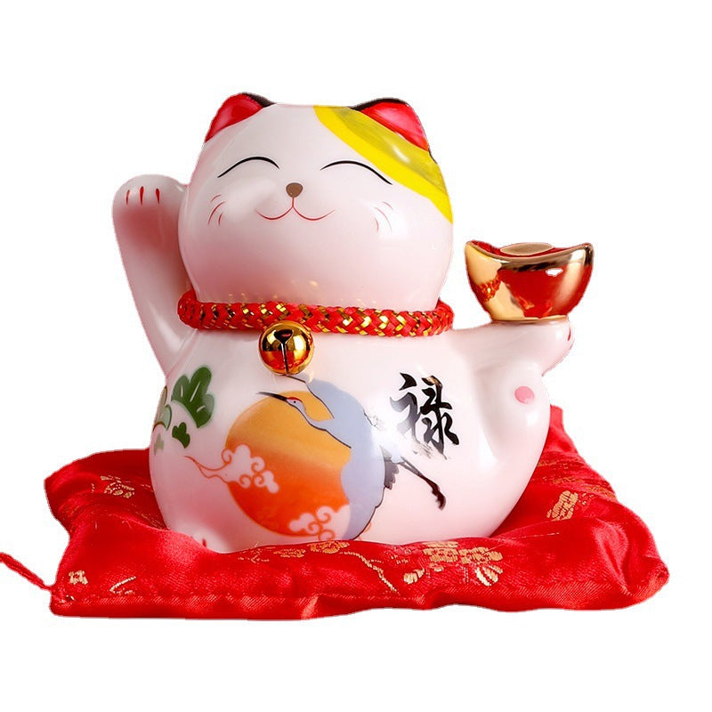 Creative Home Decor Ceramic Lucky Cat Ornament