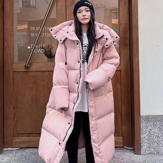 New Korean-style Mid-length Knee-length Cotton Coat