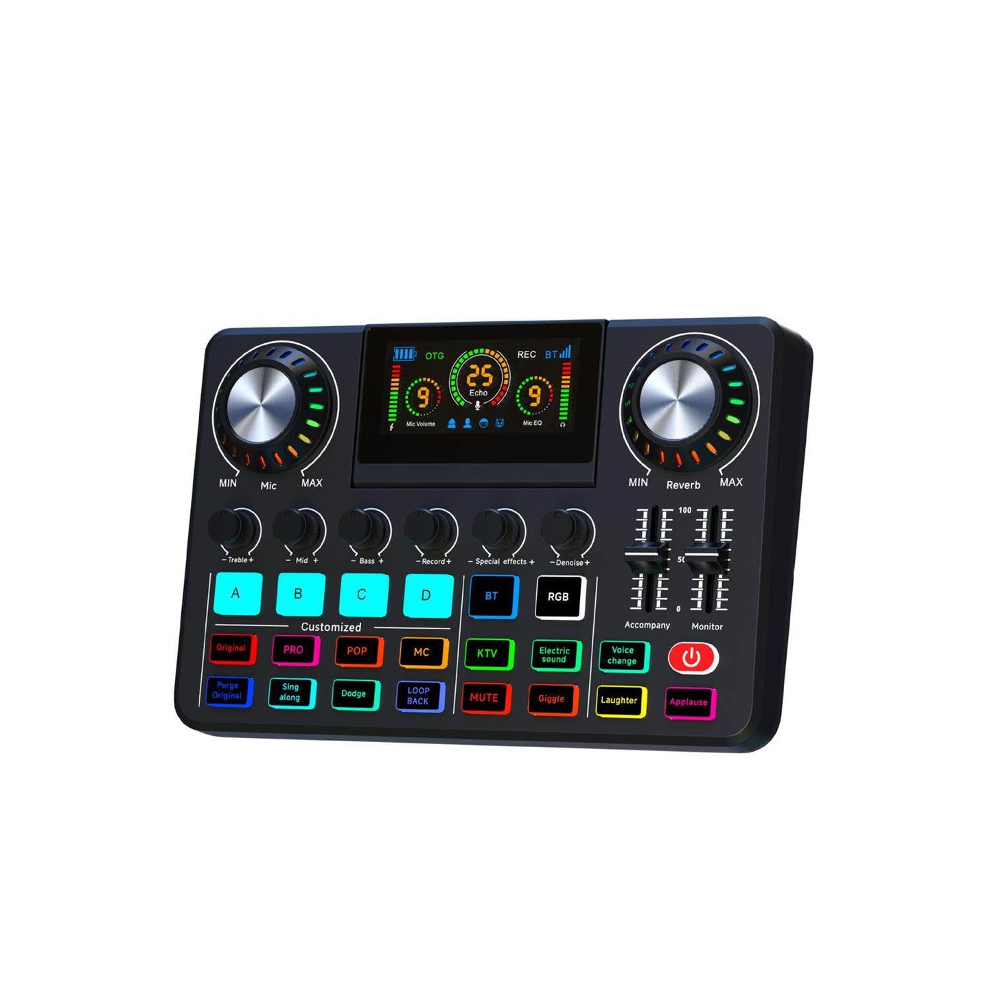 Mixing Console Computer Recording Singing Noise Reduction With