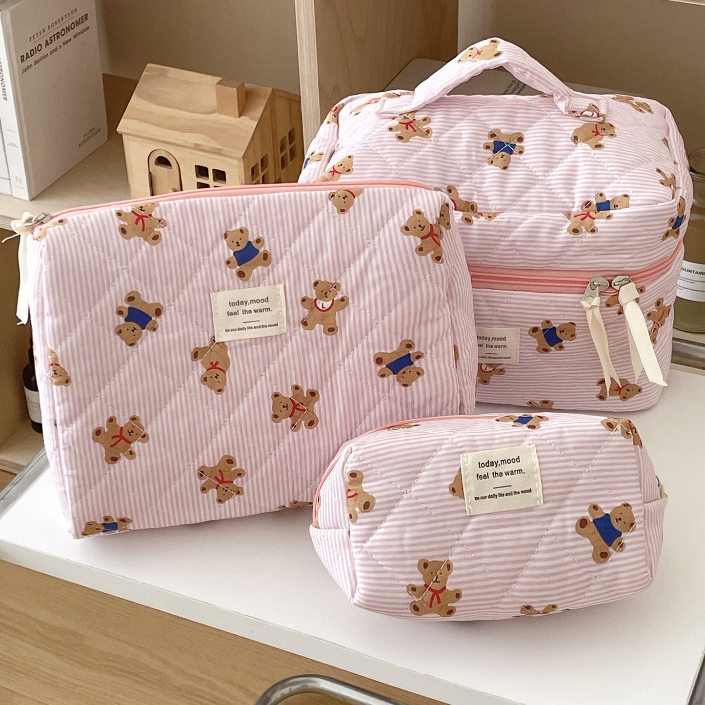 Bow-knot Flower Large-capacity Makeup Bag