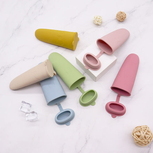Household Homemade Food-Grade Silicone Popsicle Mold With Lid
