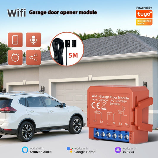 Graffiti Smart WiFi Garage Door Module Timing Garage Turning Plate Rolling Door Smart Breaker