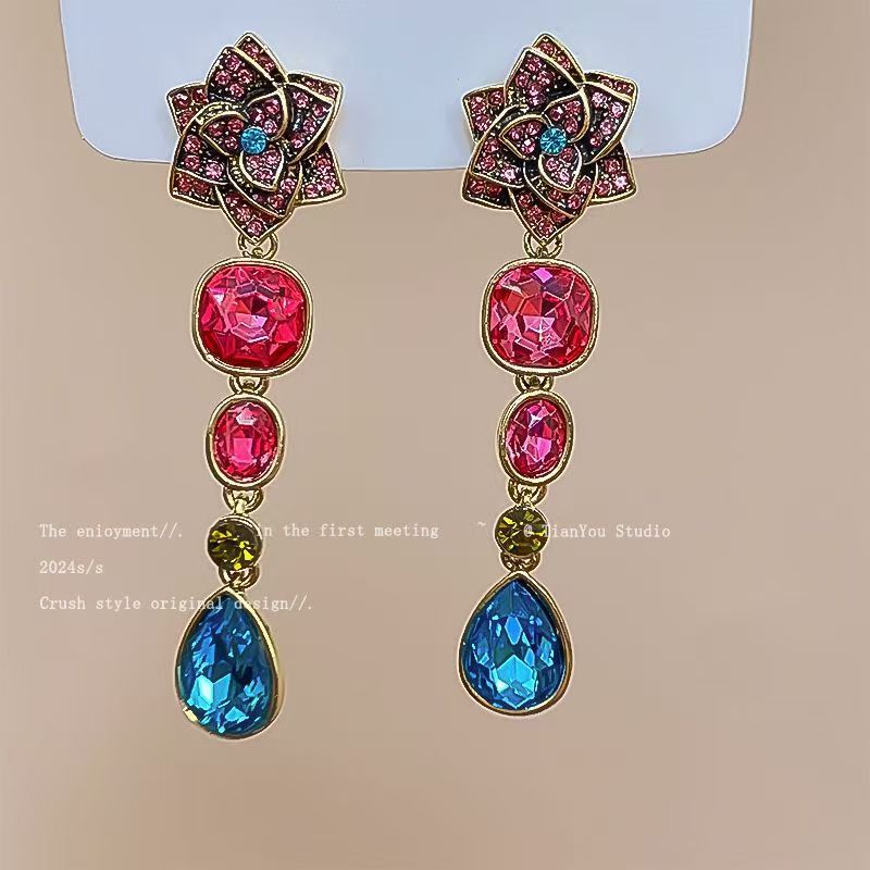 Trendy Blue Love Heart Ear Cuffs Women No Piercing Fashion Party Jewelry Gift