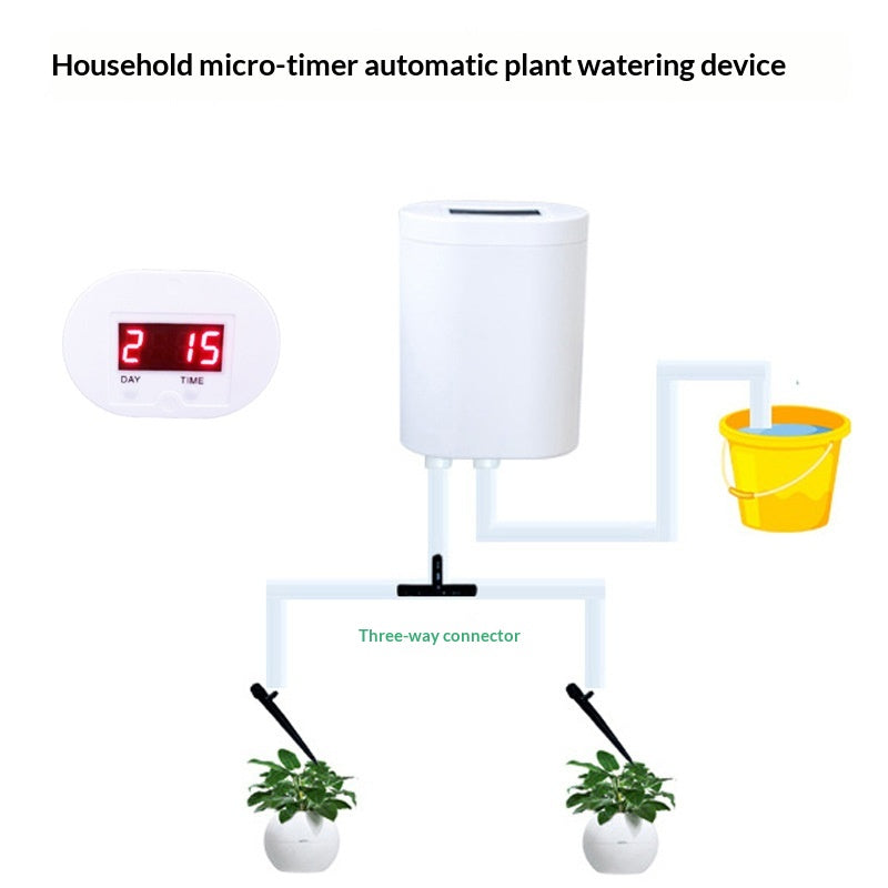 LCD Smart Charging Potted Plant Watering Device Office And Home Automatic Drip Irrigation System