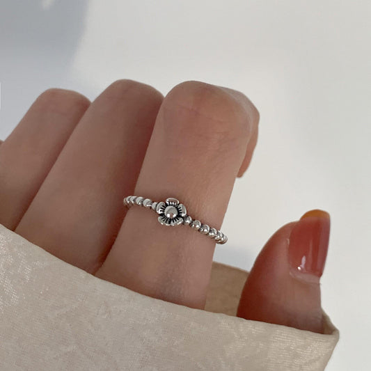 Minimalist Irregular 925 Silver Stackable Rings, INS Style Simple Plain Band, Modern Non-Tarnish Jewelry Gift For Her
