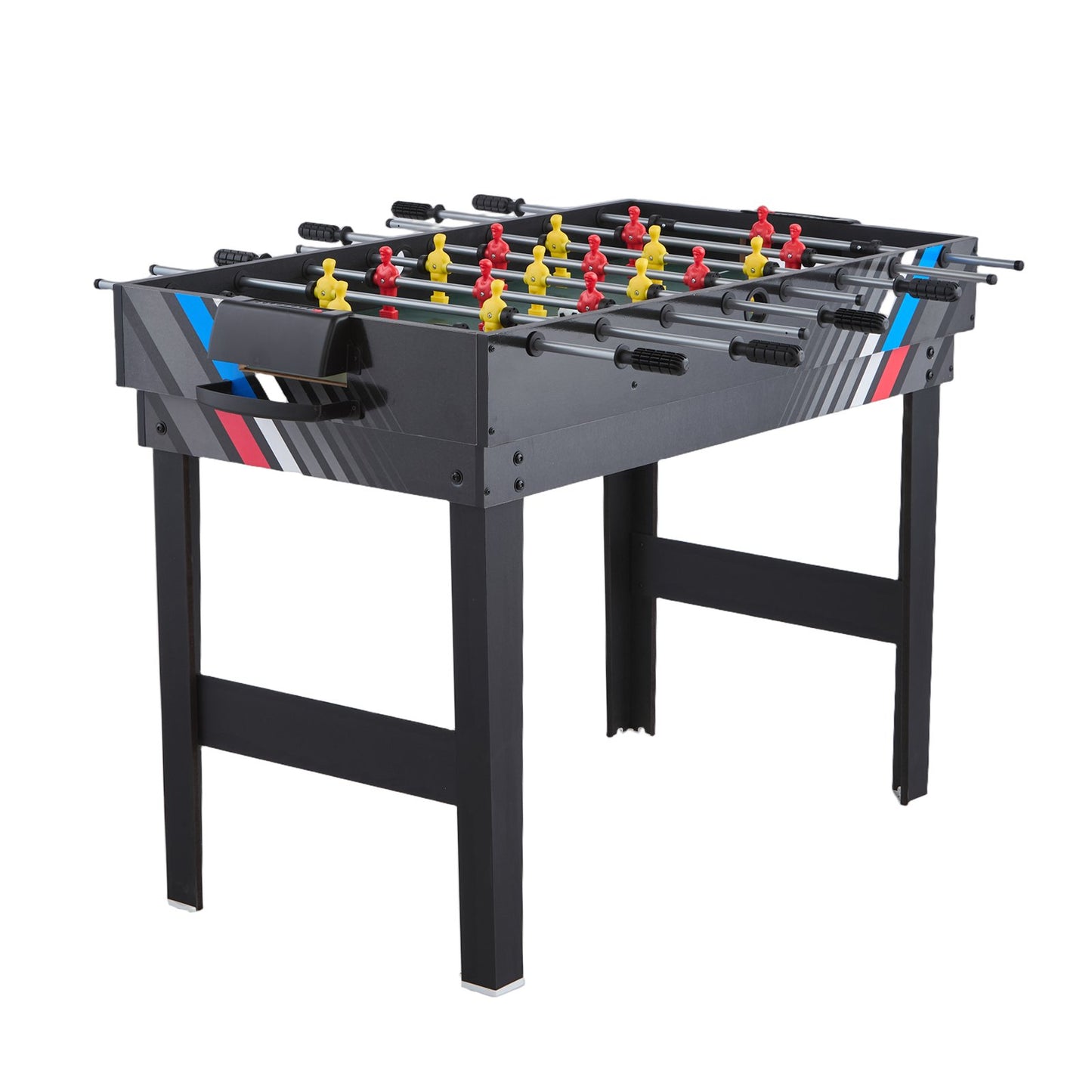 4-in-1 Combo Game Table Set, 48" Air Hockey Table, Multi Combination Table With Air Hockey, Pool Billiard, Foosball, Ping Pong, Pushers & Pucks, Sports Arcade Table For Family Game Room Office