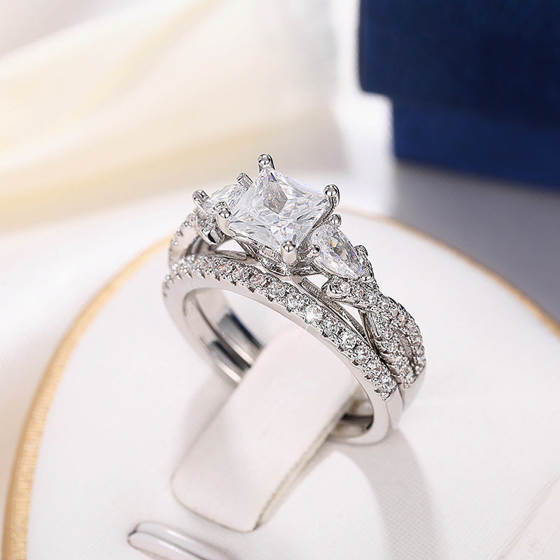 High-end Square Fashion Statement Ring