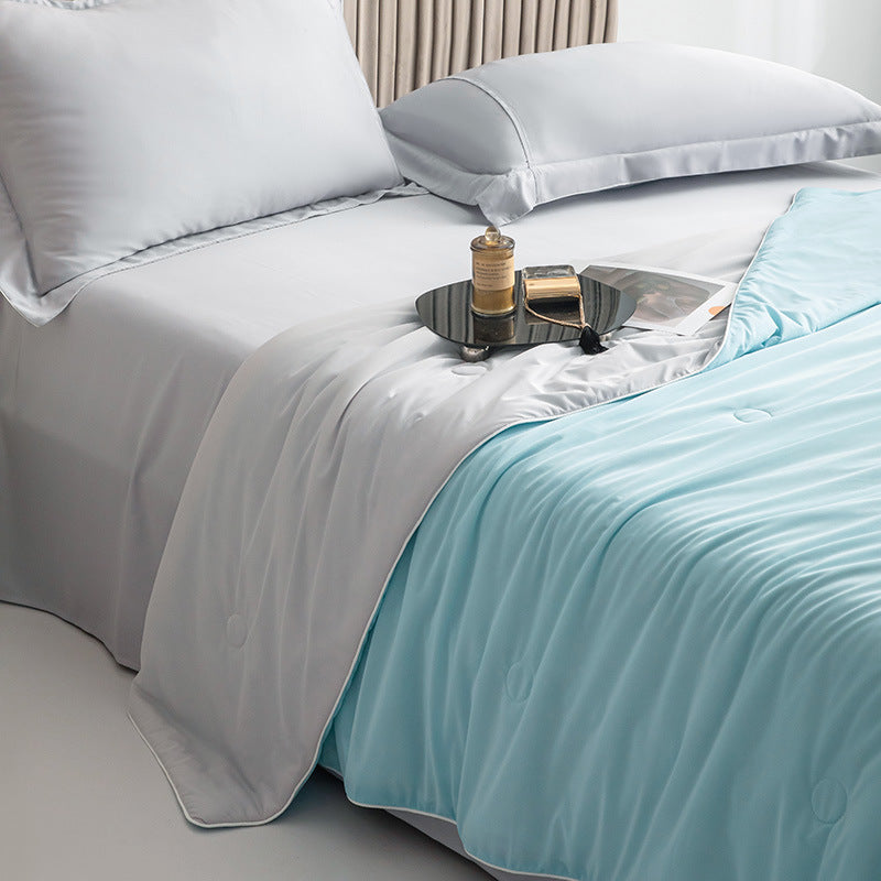 Summer Cooling Fiber Lightweight Blanket Comforter Double Side Breathable Soft