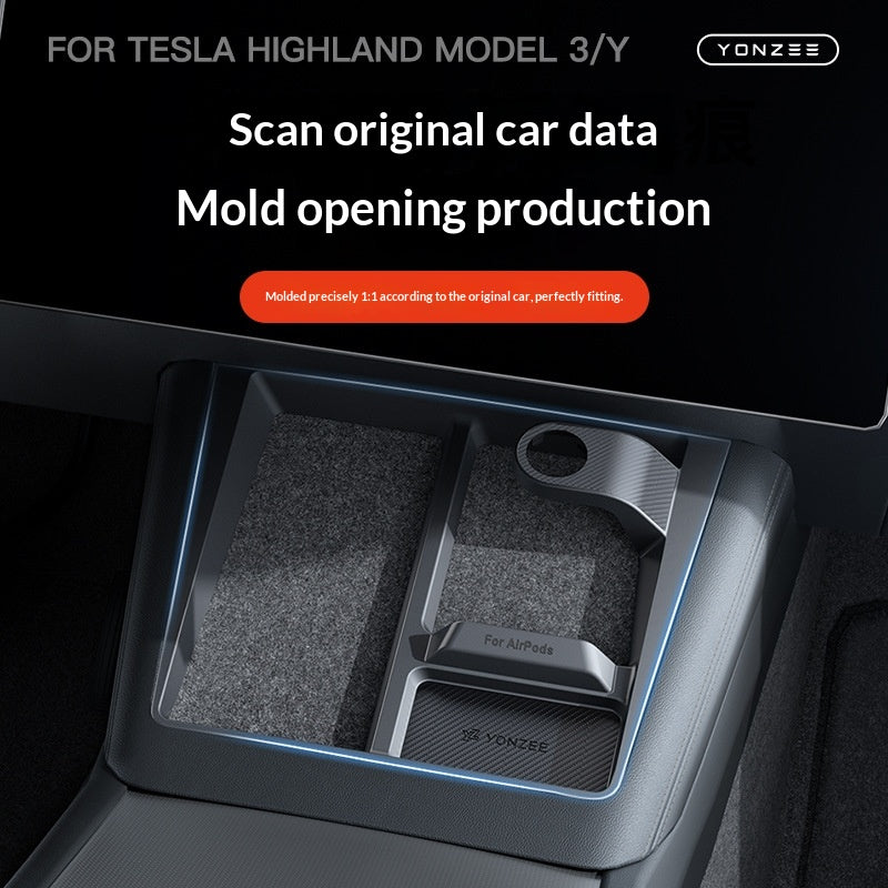 Limiting Device For The Wireless Charging Compartment On The Center Console Of The Refreshed Model Y3 Non-slip Accessory