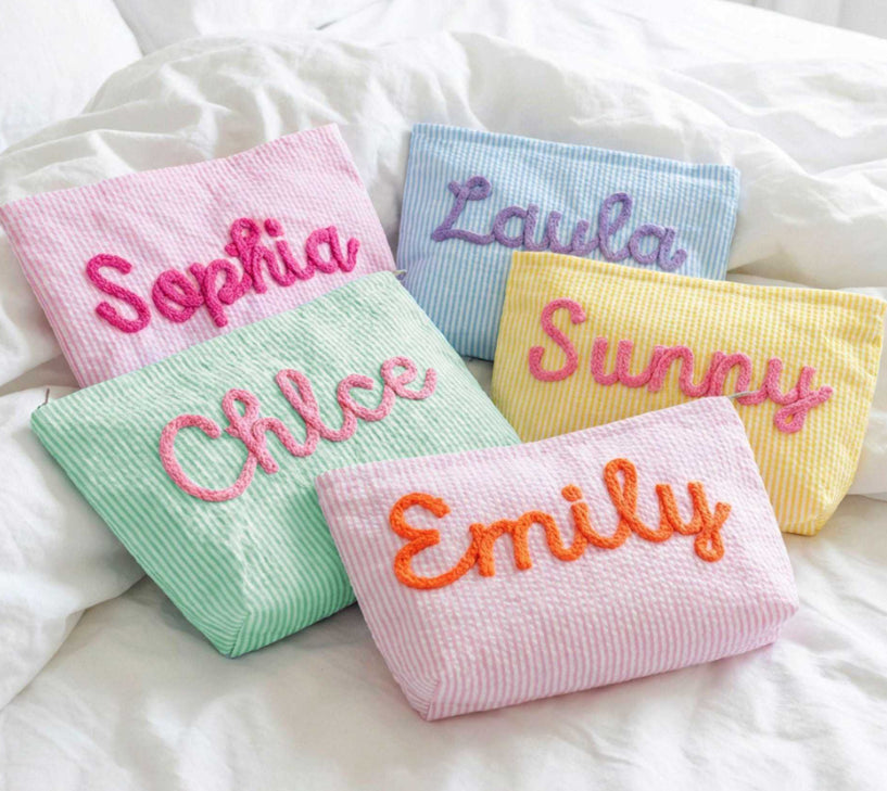Customized Ladies Bubble Silk Makeup Bag