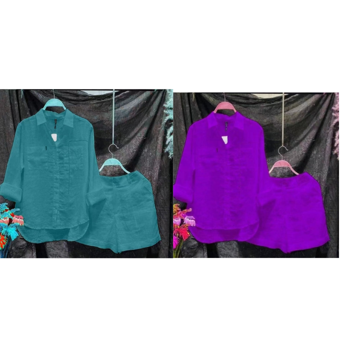 Fashion Solid Color Shirt Outfit