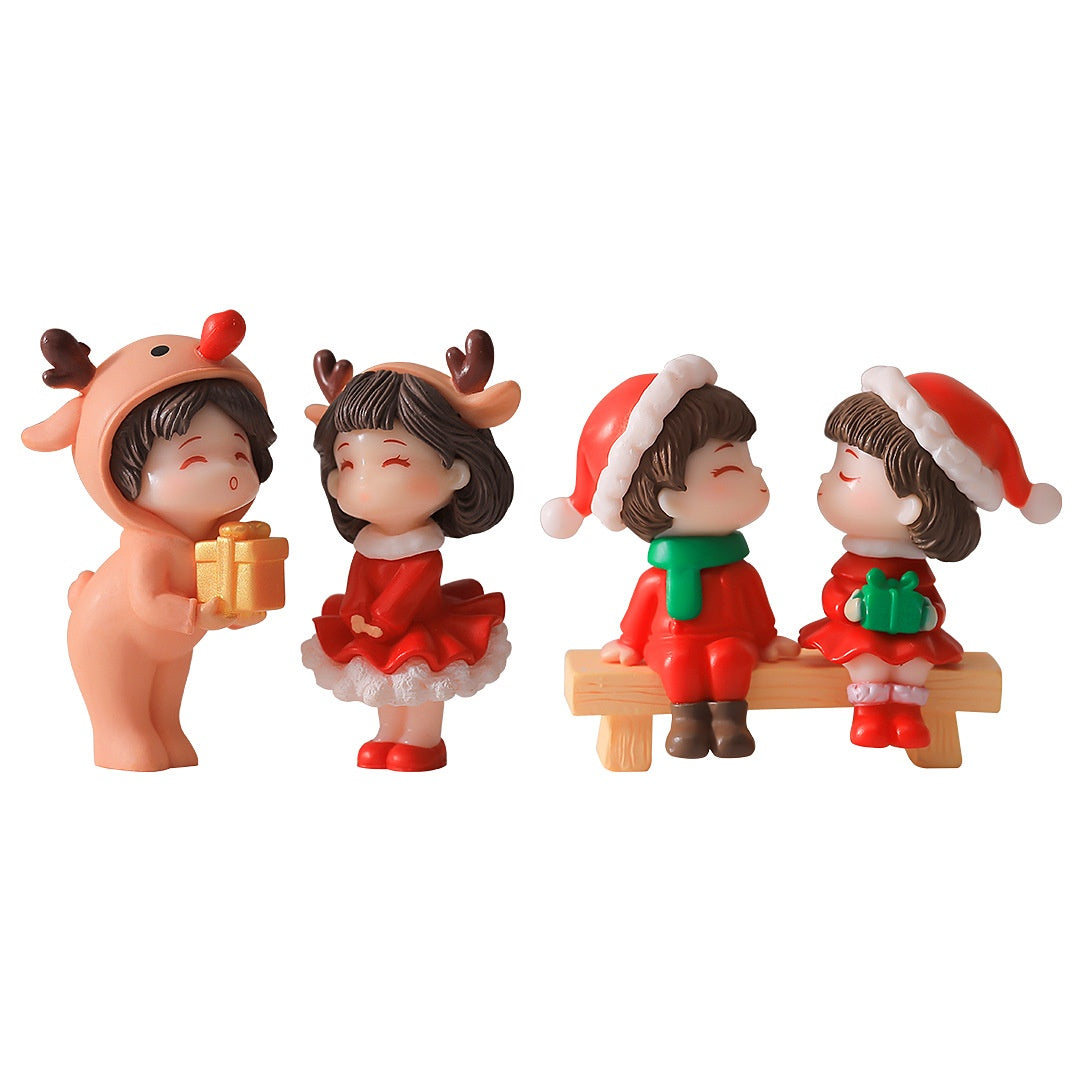 Couple Doll Hand-made Gift Decorations Accessories Desktop Small Ornaments