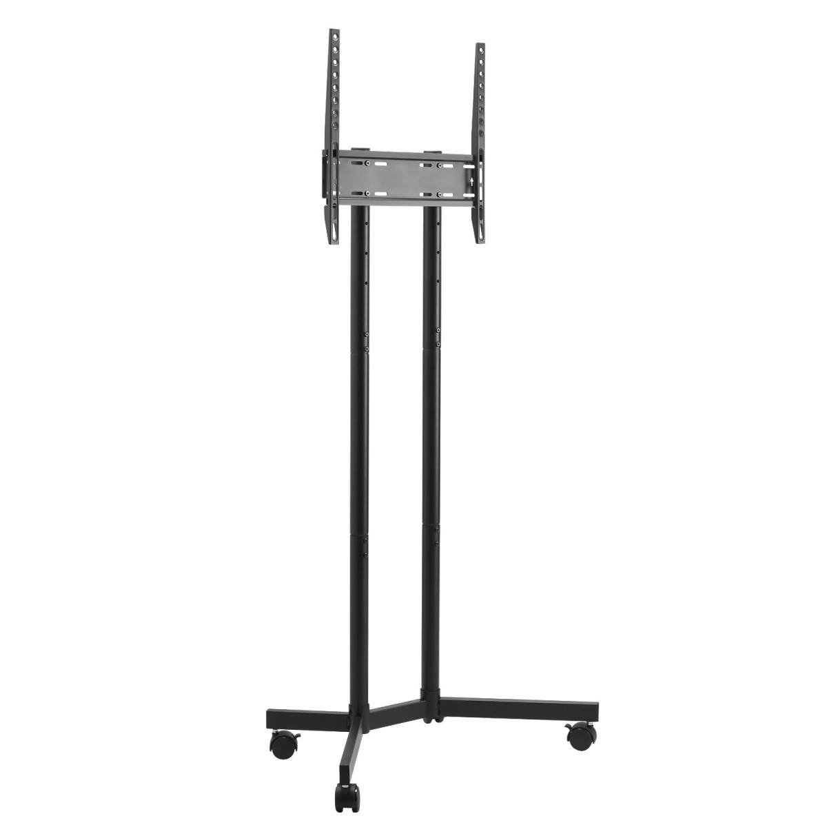 Rolling TV Stand, Mobile TV Cart For 32-65 Inch Screens, Height Adjustable, Portable Monitor Stand With Wheels Holds Up To 88 Lbs For Living Room, Bedroom, Office, Outdoor, Max VESA 400x400mm